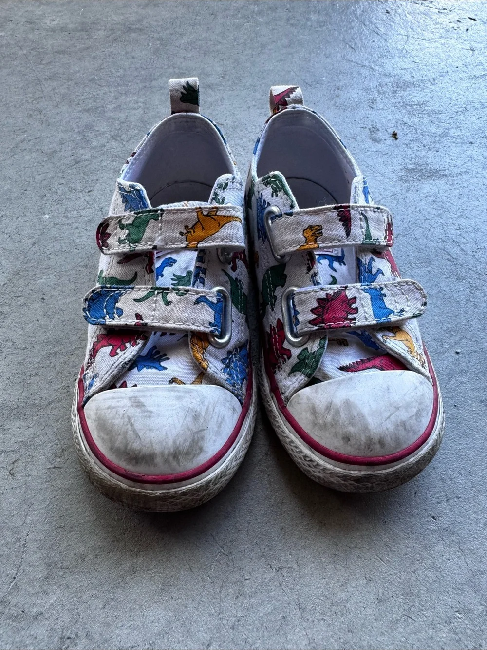 Kids Converse Chuck Taylor All Star 2V Double Strap Sneakers, Dinosaurs, 9M
